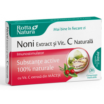 Noni extract + vit.c naturala 30 cpr ROTTA NATURA
