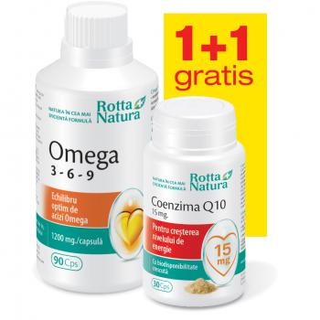 Omega 3-6-9 + coenzima q10 15 mg 90 cps ROTTA NATURA