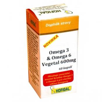 Omega 3 & omega 6 vegetal 600mg 60 cps HOFIGAL