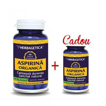Pachet aspirina organica 60+30 gratuit 90 cps HERBAGETICA