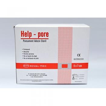 Pansament adeziv steril 5x7 cm 1 gr HELP