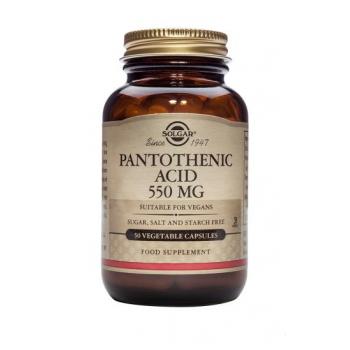 Pantothenic acid 550 mg 50 cps SOLGAR
