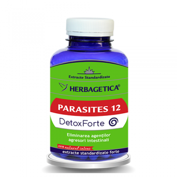 Parasites 12 detox forte 120 cps HERBAGETICA