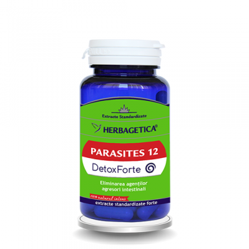 Parasites 12 detox forte 30 cps HERBAGETICA