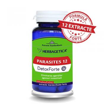 Parasites 12 detox forte 60 cps HERBAGETICA