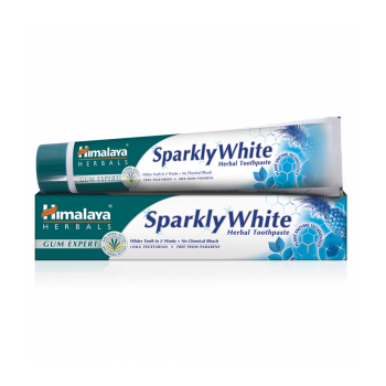 Pasta de dinti alb stralucitor (sparkly white herbal toothpaste) 75 gr HIMALAYA