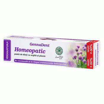 Pasta de dinti gennadent homeopatic 80 gr VIVA NATURA