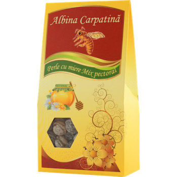 Perle cu miere mix pectoral 100 gr ALBINA CARPATINA