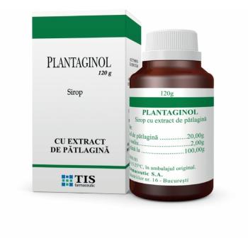 Plantaginol, sirop cu extract de patlagina 120 ml TIS