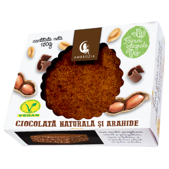 Prajitura vegana cu ciocolata si arahide 150 gr AMBROZIA