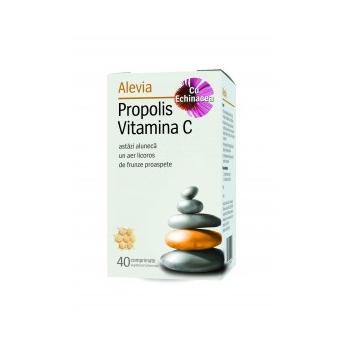 Propolis vitamina c cu echinacea 40 cpr ALEVIA