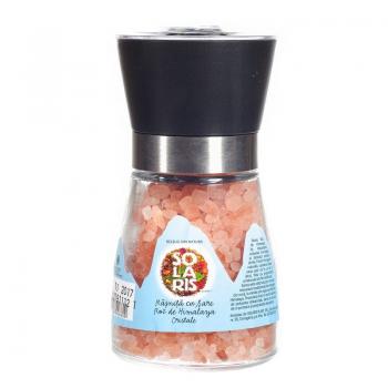 Rasnita reutilizabila cu sare roz de himalaya cristale 200 gr SOLARIS