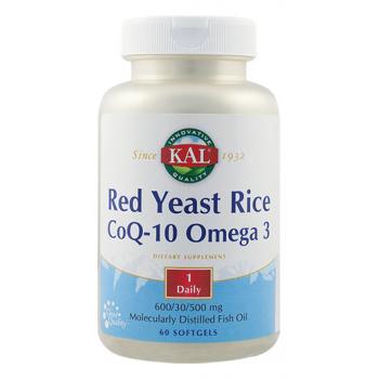 Red yeast rice coq-10 omega 3 60 cps KAL