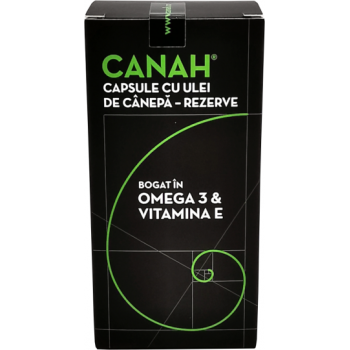 Rezerve capsule cu ulei de canepa 84 cps CANAH