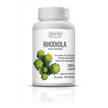 Rhodiola, pentru protectie antioxidanta si actiune tonic-adaptogena 60 cps ZENYTH