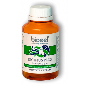 Ricinus plus, ulei de ricin cu vitamina a 80 ml BIOEEL