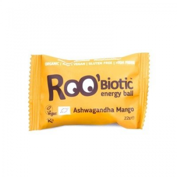 Roobiotic energy ball cu ashwaganda si mango fara gluten 22 gr ROOBAR
