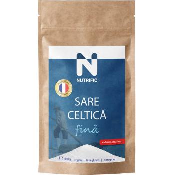 Sare celtica fina, extrasa manual 500 gr NUTRIFIC
