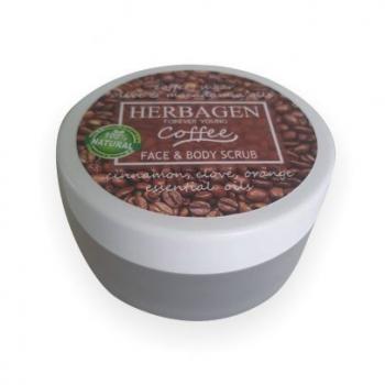 Scrub cafea pentru fata si corp  100 ml HERBAGEN