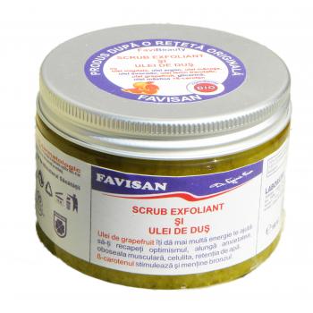 Scrub exfoliant si ulei de dus bu015 150 ml FAVISAN