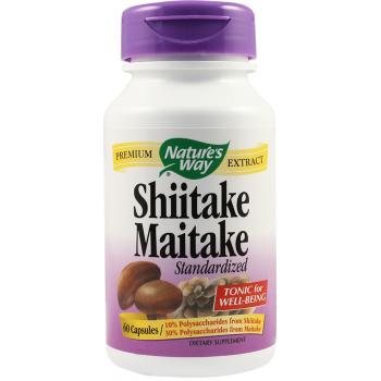 Shiitake maitake standardized 60 cps NATURES WAY