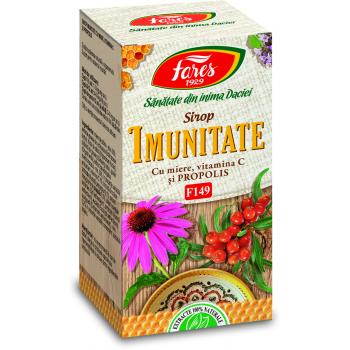 Sirop pentru imunitate cu miere, vitamina c si propolis f149 100 ml FARES