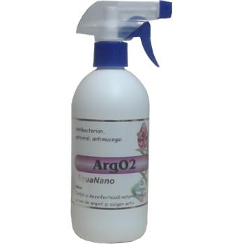 Solutie antibacteriana cu argint si oxigen activ argo2 500 ml AQUANANO