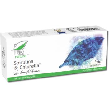 Spirulina & chlorella 30 cps PRO NATURA