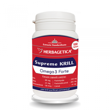 Supreme krill omega 3 forte 60 cps HERBAGETICA