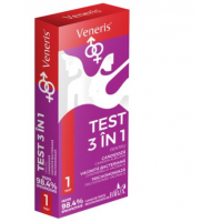 Test  veneris 3 in 1 pentru infectii intime -candidoza, vaginita bacteriana, trichomoniaza