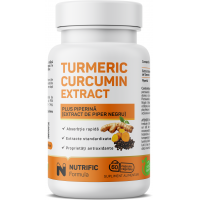 Turmeric Curcumin Extract 500mg plus Piperina 60cps vegeta NUTRIFIC