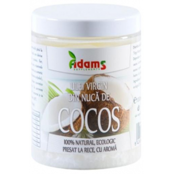 Ulei de cocos virgin ecologic  1000 ml ADAMS SUPPLEMENTS