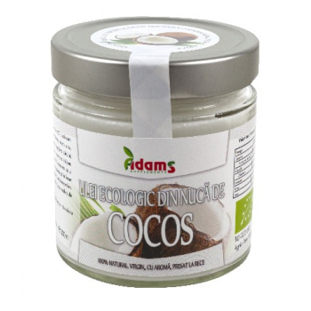 Ulei de cocos virgin ecologic  300 ml ADAMS SUPPLEMENTS