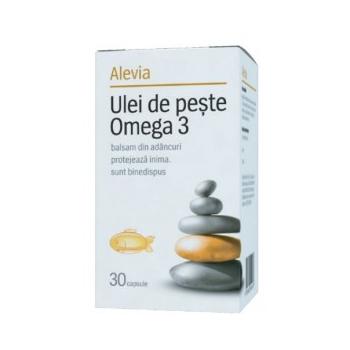 Ulei de peste omega 3 30 cps ALEVIA