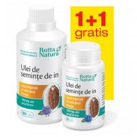 Ulei de seminte de in - pachet promotional 1+1 120buc ROTTA NATURA