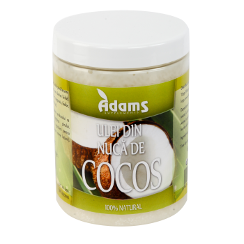 Ulei din nuca de cocos 1000 gr ADAMS SUPPLEMENTS