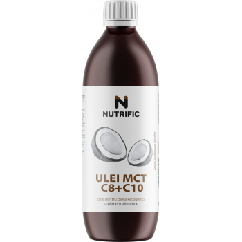 Ulei MCT C8+C10 eco din ulei pur de cocos 500 ml NUTRIFIC