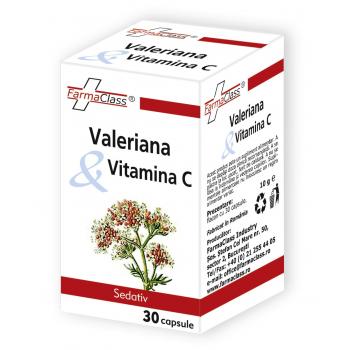Valeriana & vitamina c 30 cps FARMACLASS