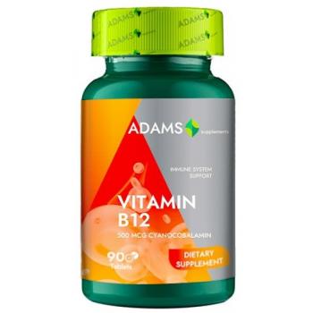 Vitamin b12 masticabil 500 mg  90 tbl ADAMS SUPPLEMENTS
