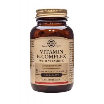 Vitamina b-complex cu vitamina c 100 tbl SOLGAR