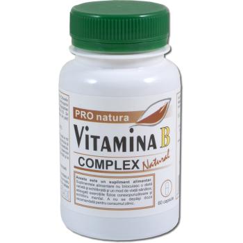 Vitamina b complex natural 60 cps PRO NATURA