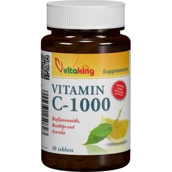 Vitamina c 1000mg cu bioflavonoide, acerola si macese 30 cpr VITAKING