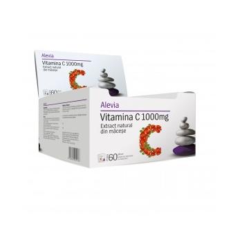 Vitamina c 1000mg extract natural din macese 60 pl ALEVIA