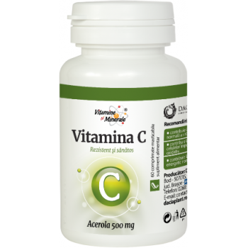 Vitamina c cu acerola 60 cpr DACIA PLANT