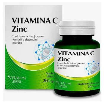Vitamina c + zinc 20 cpr VITALIA
