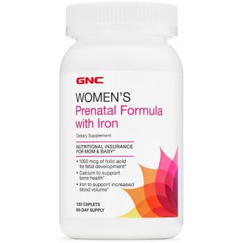 Women s prenatal formula cu fier 120 tbl GNC