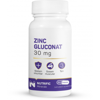 Zinc gluconat 30mg 60 cps NUTRIFIC