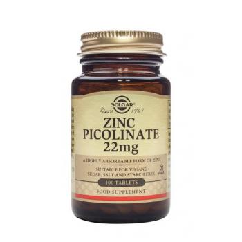 Zinc picolinate 22 mg 100 tbl SOLGAR